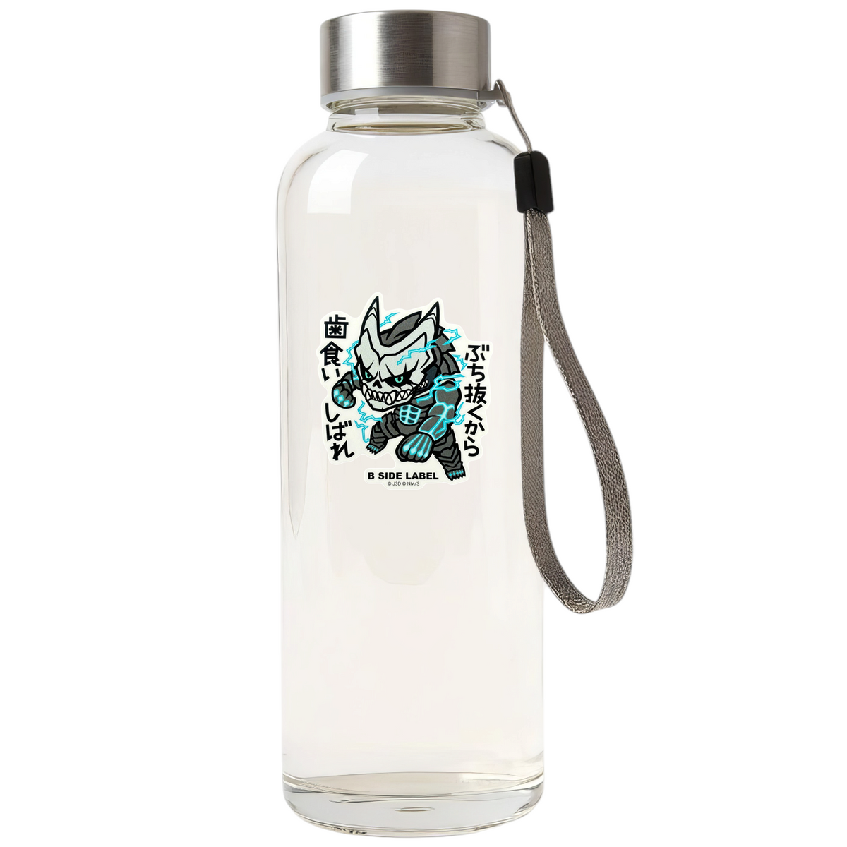 Kaiju No. 8 Kafka Hibino ✦ B-Side Label Sticker — bottle scene using the Shopify PhotoRoom template and original photograph