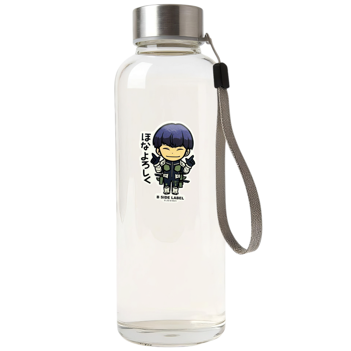 Kaiju No. 8 Hoshina Soushirou ✦ B-Side Label Sticker — bottle scene using the Shopify PhotoRoom template and visually verified original photograph