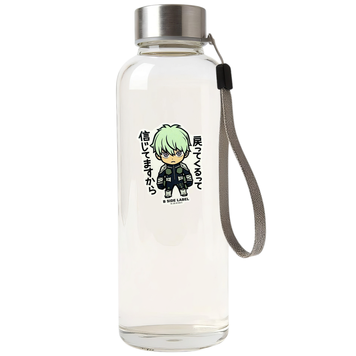 Kaiju No. 8 Ichikawa Reno ✦ B-Side Label Sticker — bottle scene using the Shopify PhotoRoom template and original photograph