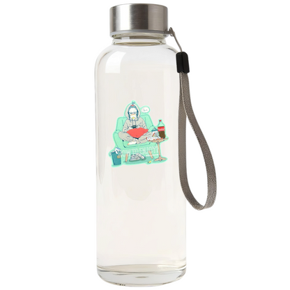 Gamer Girl Stay Home ✦ B-Side Label Sticker — bottle scene using the Shopify PhotoRoom template and original photograph
