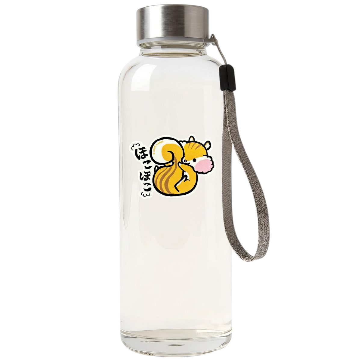 Baby Squirrel Snuggling ✦ B-Side Label Sticker — bottle scene using the Shopify PhotoRoom template and visually verified original photograph