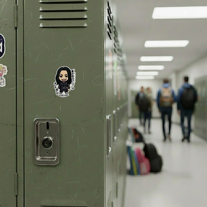 Tokyo Revengers  Keisuke Baji 1 ✦ B-Side Label Sticker — locker scene using the Shopify PhotoRoom template and original photograph