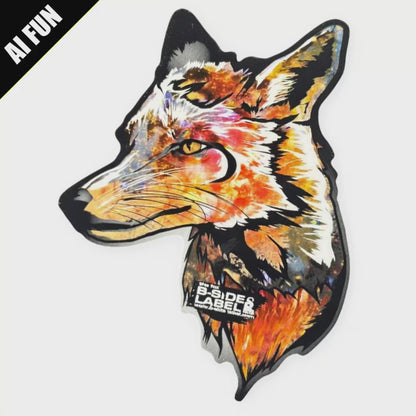 Force of Nature Fox ✦ B-Side Label Sticker