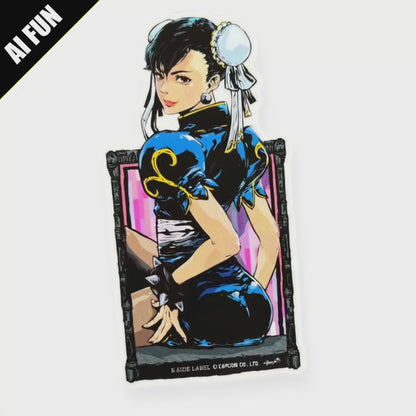 Street Fighter Chun-Li (Framed Edition) ✦ B-Side Label Sticker