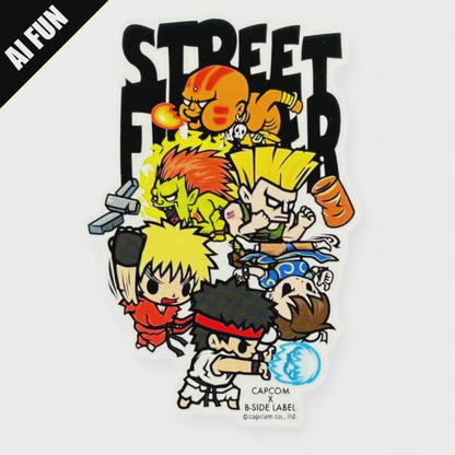 Street Fighter Chibi Lineup ✦ B-Side Label Sticker