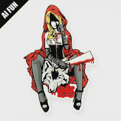 Dark Red Riding Hood ✦ B-Side Label Sticker