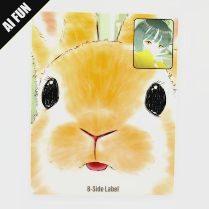 Bunny & Girl Face-Time ✦ B-Side Label Sticker