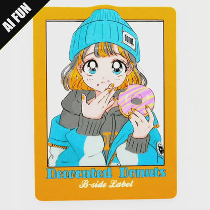 Glazed Donuts Girlie ✦ B-Side Label Sticker
