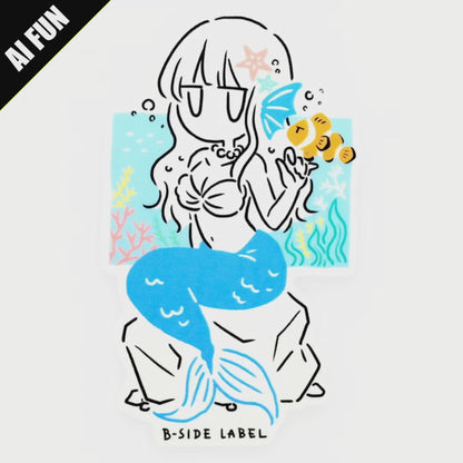 Undersea Mermaid Girlie ✦ B-Side Label Sticker