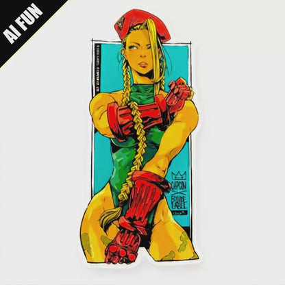 Street Fighter Cammy (Classic Pose) ✦ B-Side Label Sticker