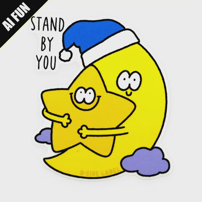 Stand By You Moon & Star ✦ B-Side Label Sticker