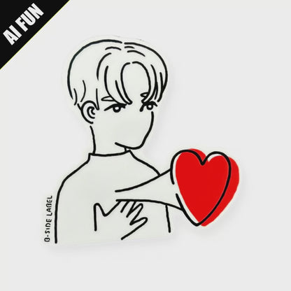 Big-Heart Boy ✦ B-Side Label Sticker