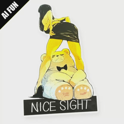 Naughty Teddy Bear ✦ B-Side Label Sticker