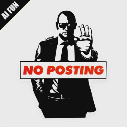 No Posting Agent ✦ B-Side Label Sticker