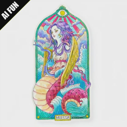 Winged Medusa ✦ B-Side Label Sticker