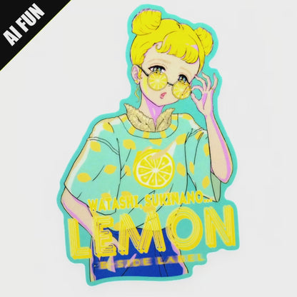Lemon Girlie ✦ B-Side Label Sticker