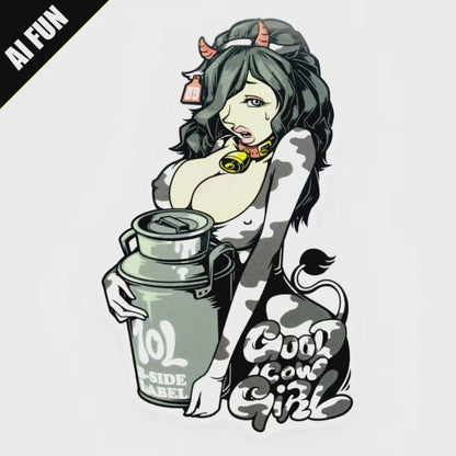 Milk-Maid Girlie ✦ B-Side Label Sticker